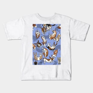 Raining Basset Hounds Kids T-Shirt